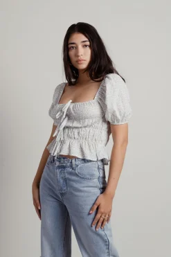 Tobi Gisella Smocked Blouse -