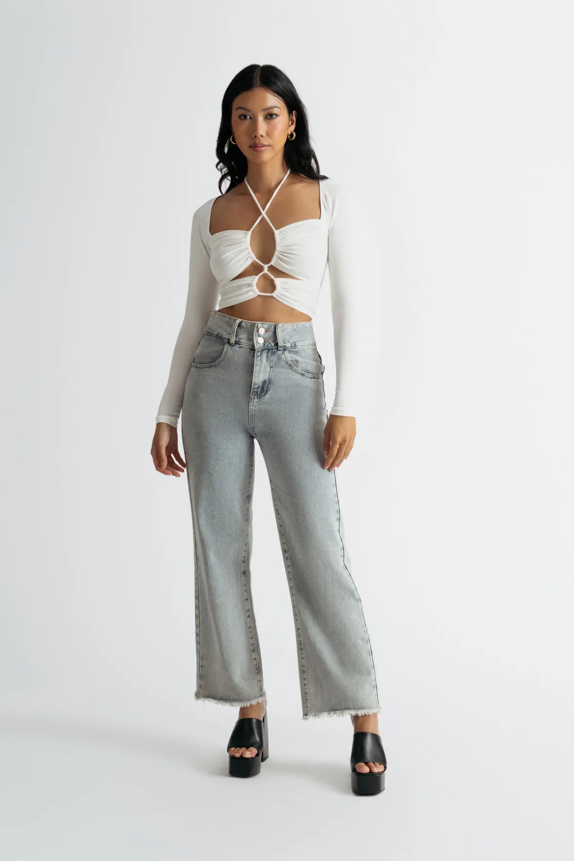 Tobi Give Me All Your Crop Top - White