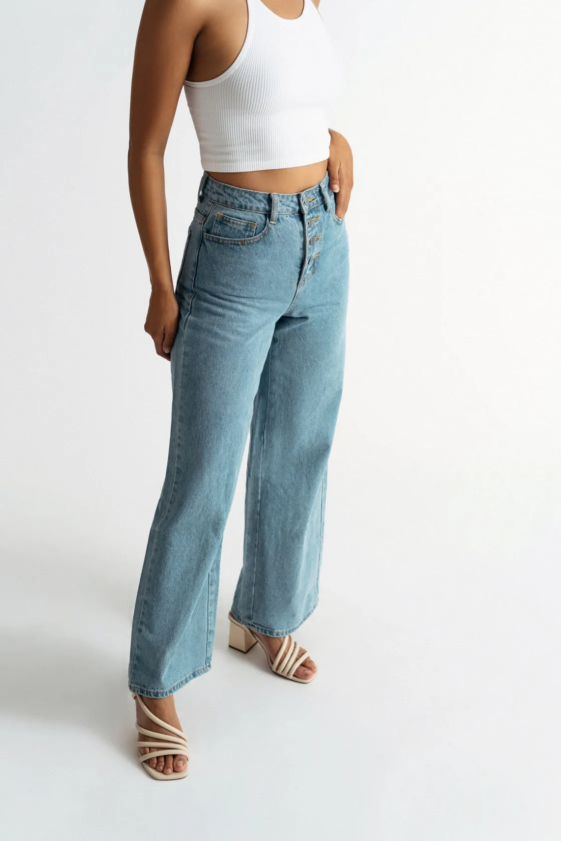 Tobi Glassell Park Wide Leg Jeans -