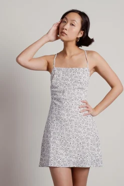 Tobi Go Crazy Paisley Print Cross Back Mini Dress -