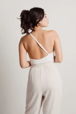Tobi Go Get Her One Shoulder Cutout Bodysuit One Shoulder Bodysuit -