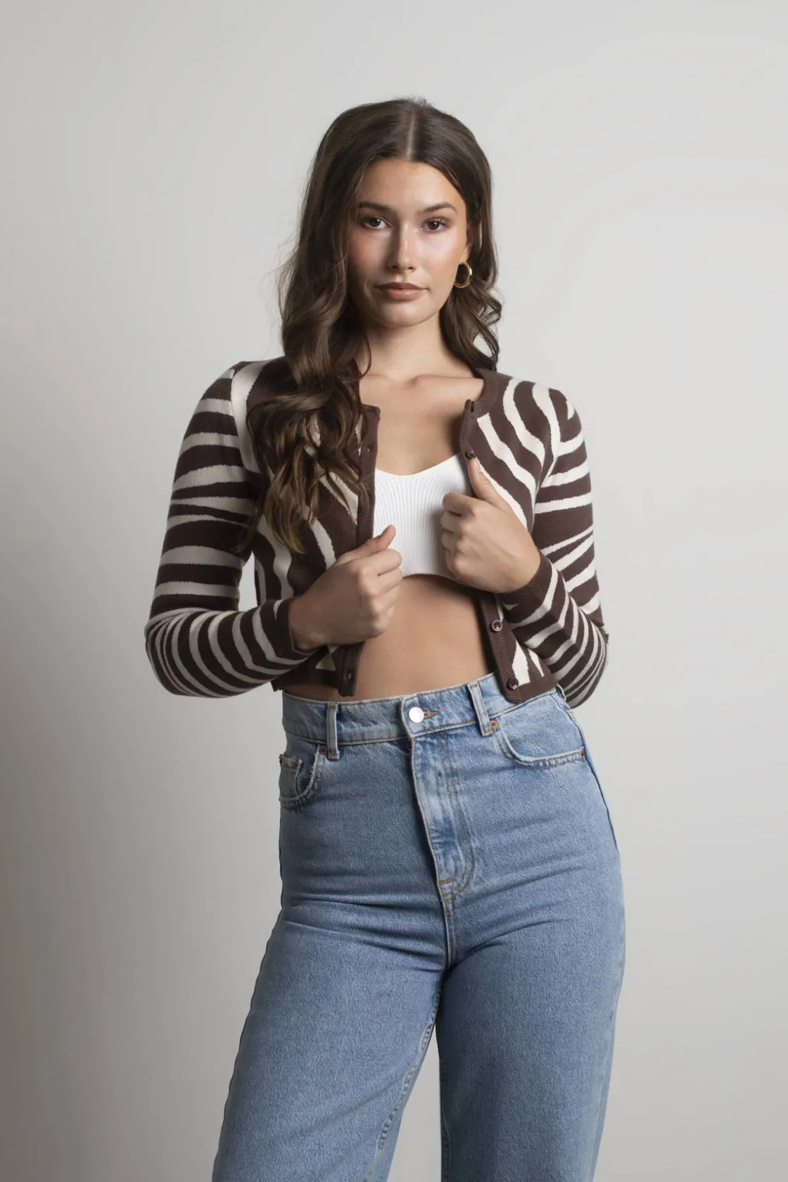 Tobi Granted Asylum Crop Cardigan -