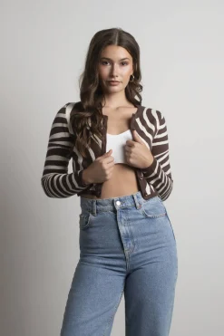 Tobi Granted Asylum Crop Cardigan -