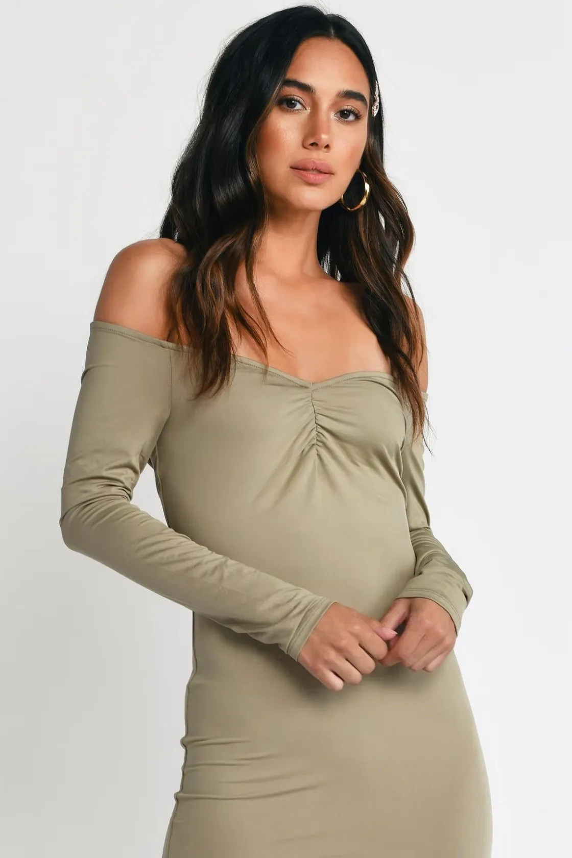 Tobi Griselda Off The Shoulder Bodycon Mini Dress -