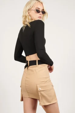 Tobi Hang Tight Cargo Mini Skirt -