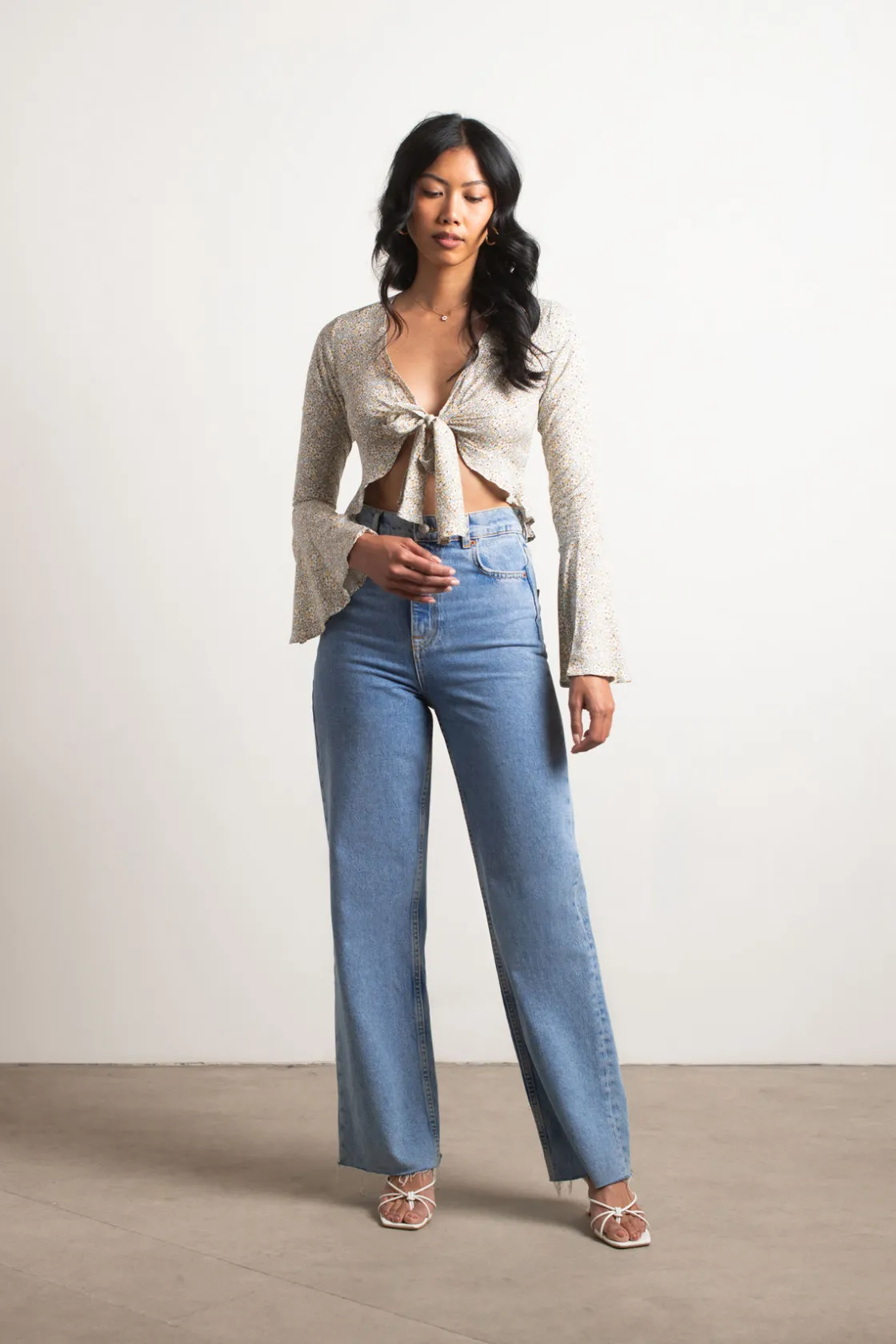 Tobi Harper Crop Top - Red Brown