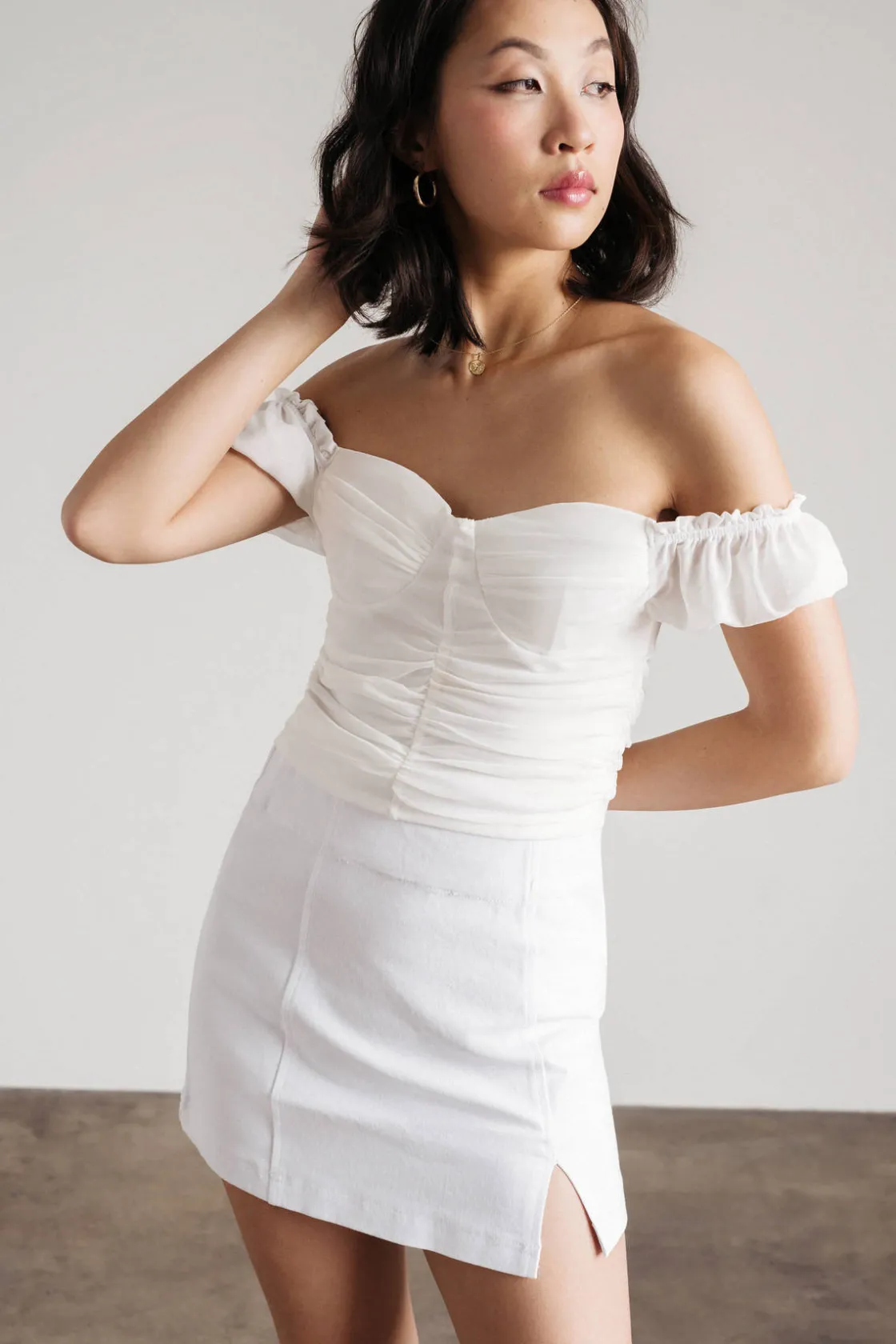 Tobi Harriet Slit Mini Skirt -
