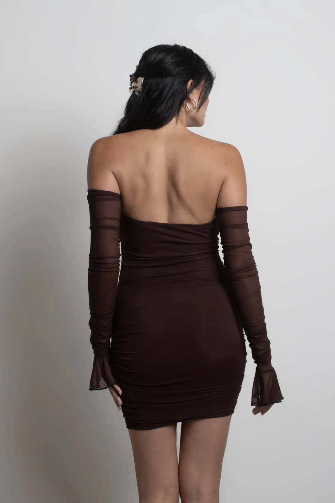 Tobi Have Fun Off The Shoulder Bodycon Mini Dress -