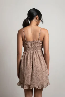 Tobi Have It All Floral Ruffle Mini Dress -