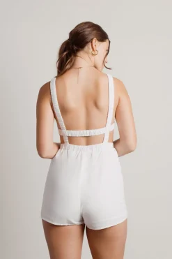 Tobi Head In The Clouds Open Back Romper -