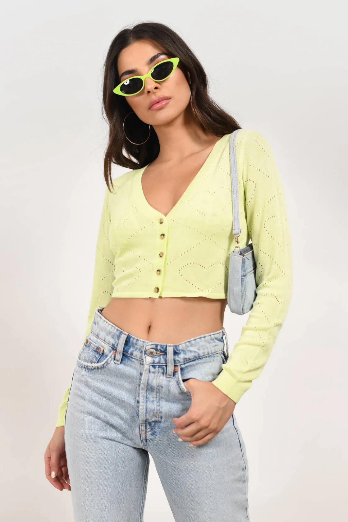 Tobi Hearts Align Crop Top -