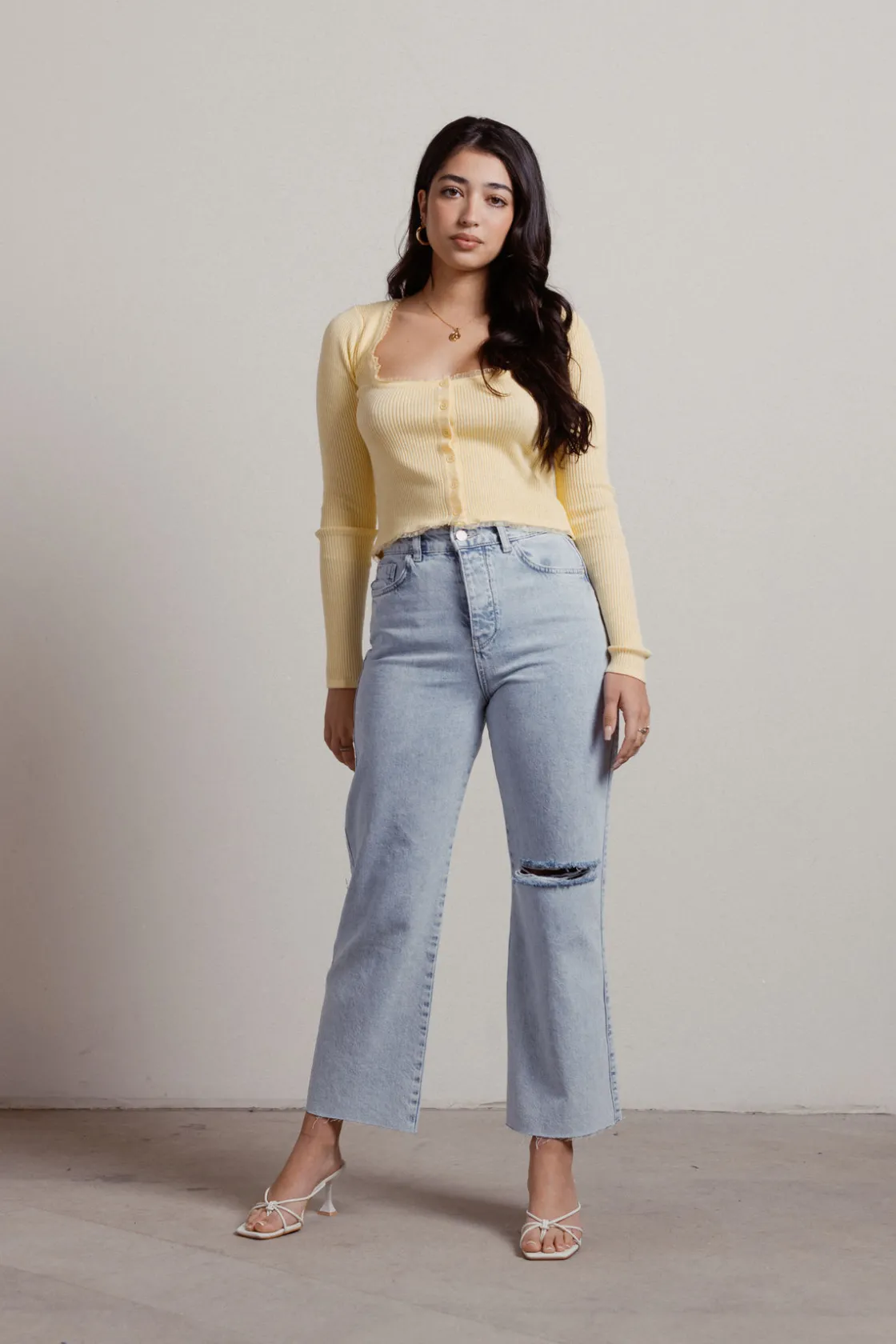 Tobi Helaire Lace Trim Top -