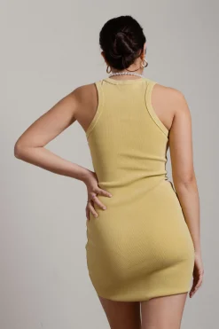 Tobi Henri Ribbed Bodycon Mini Dress -