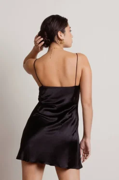 Tobi Here For You Cami Slip Mini Dress - Black