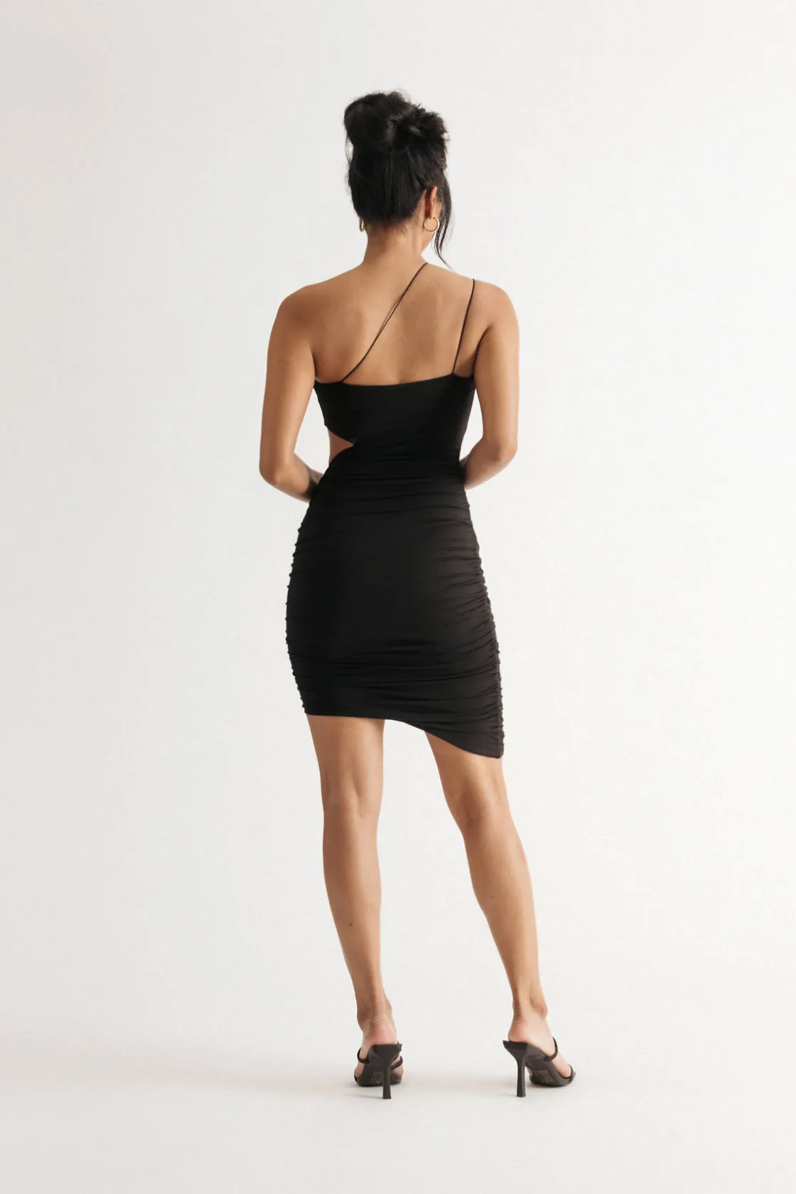 Tobi Here To Stunt Asymmetrical Cut Out Midi Dress