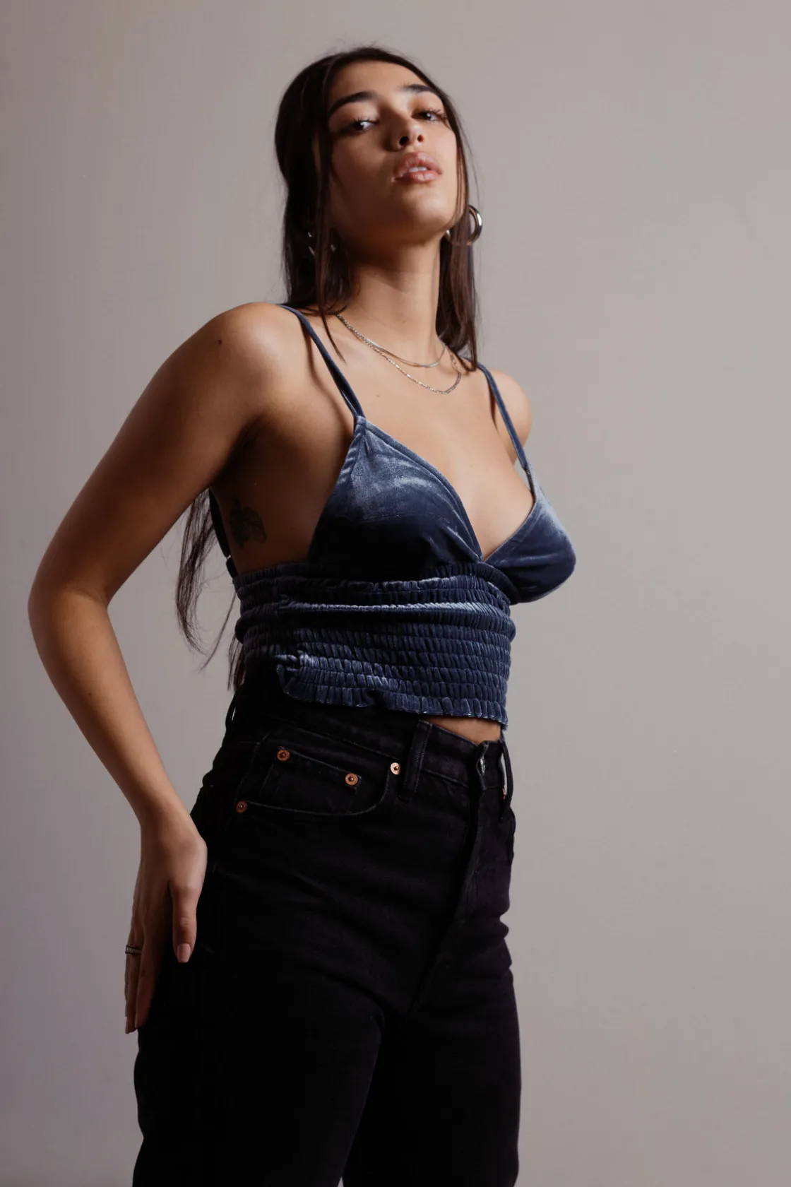 Tobi High Key Crop Top - Red