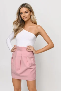 Tobi High Society Pleated Mini Skirt -
