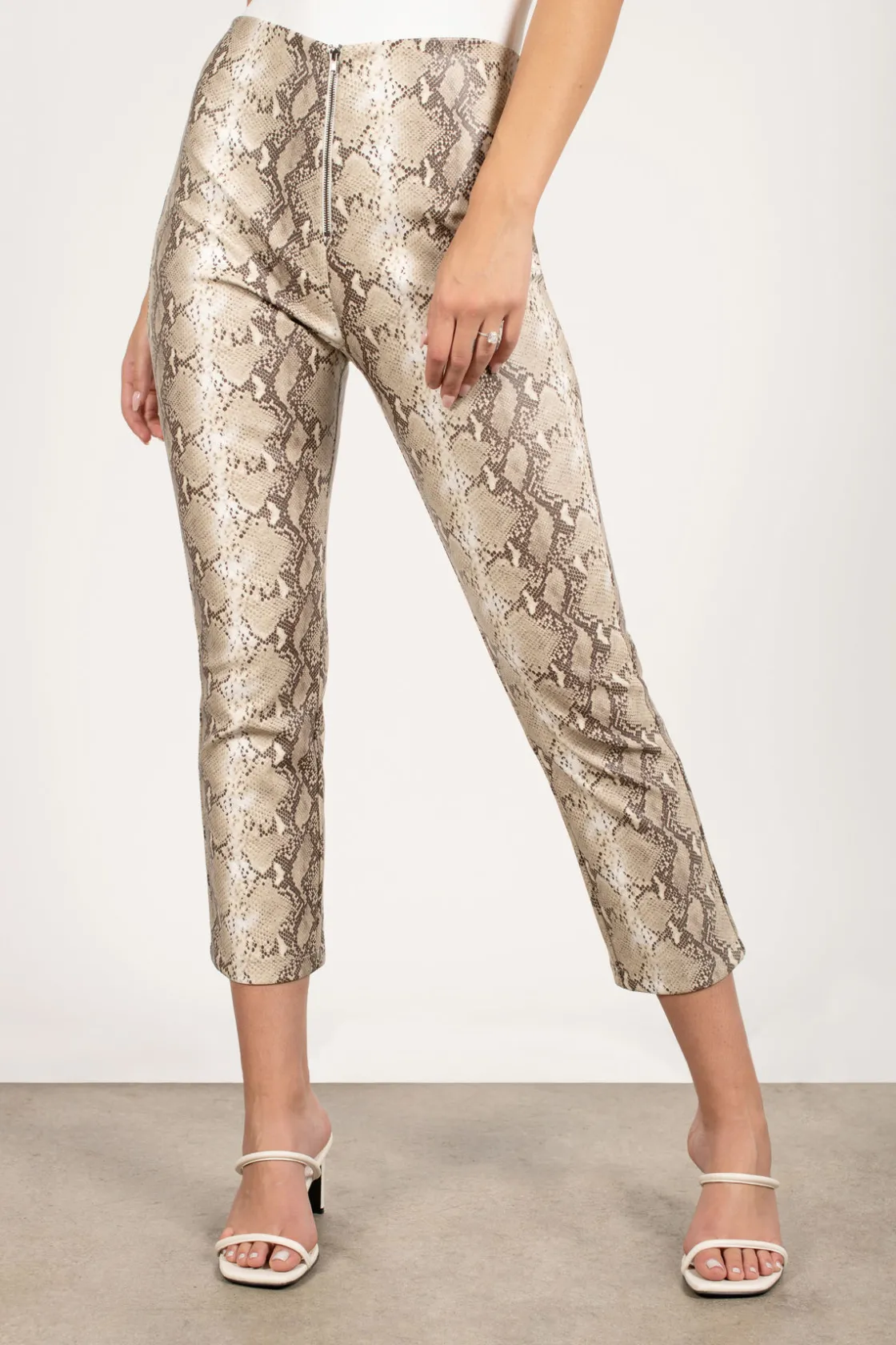 Tobi Hiss Kiss Snake Print Pants -