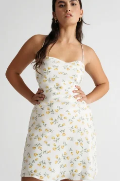 Tobi Hitomi Floral Satin Mini Dress -
