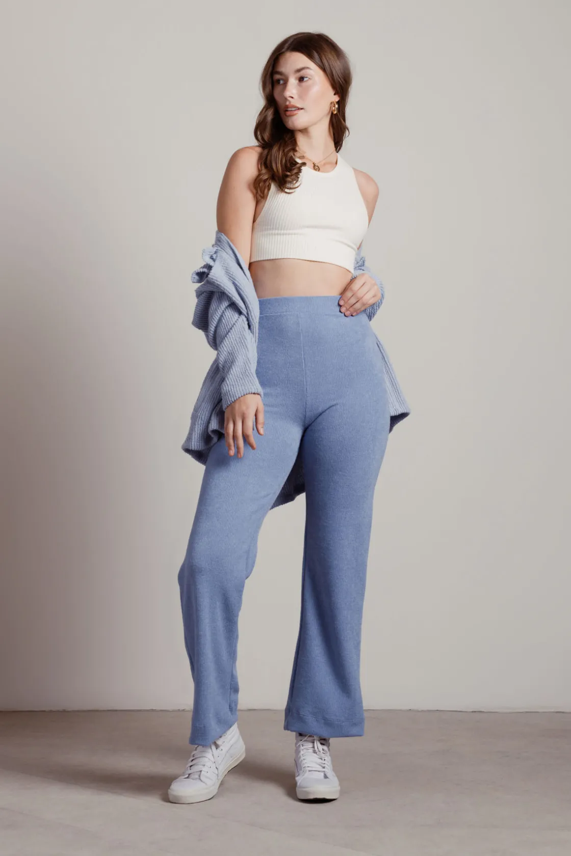 Tobi Hold Back Ribbed Knit Pants -