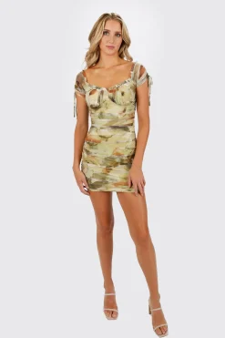 Tobi Hold On Smocked Bustier Mini Dress -