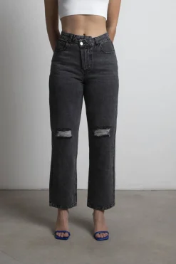 Tobi Holmby Hills Distressed Jeans - Distressed Light Wash