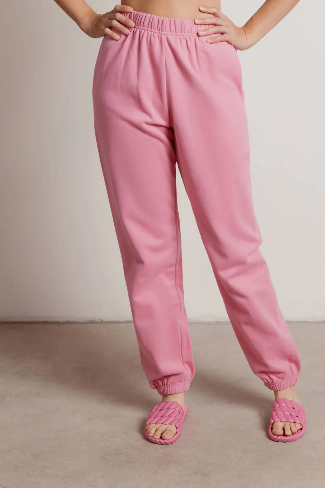 Tobi Homebody Stretchy Sweatpants - Green