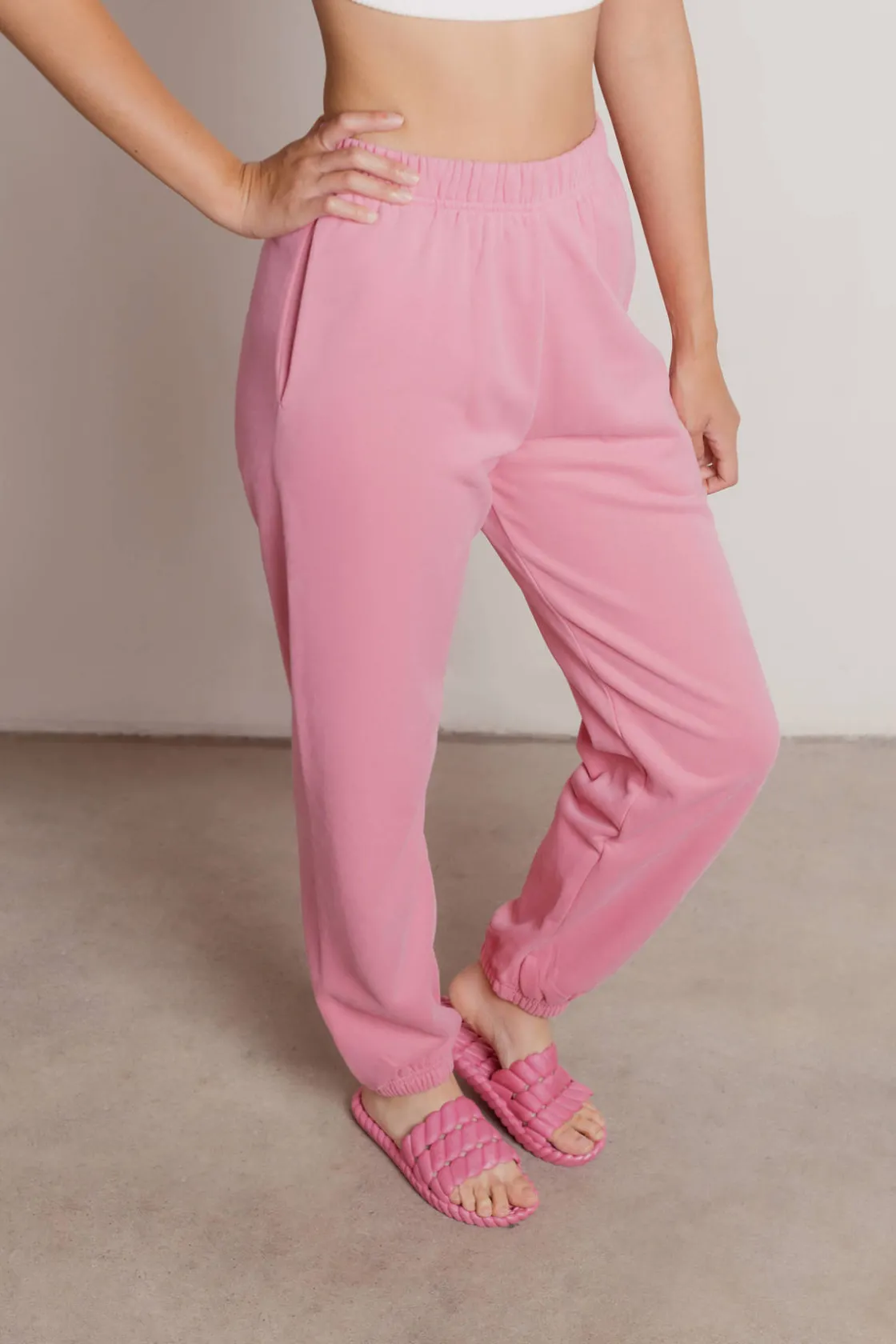 Tobi Homebody Stretchy Sweatpants - Green