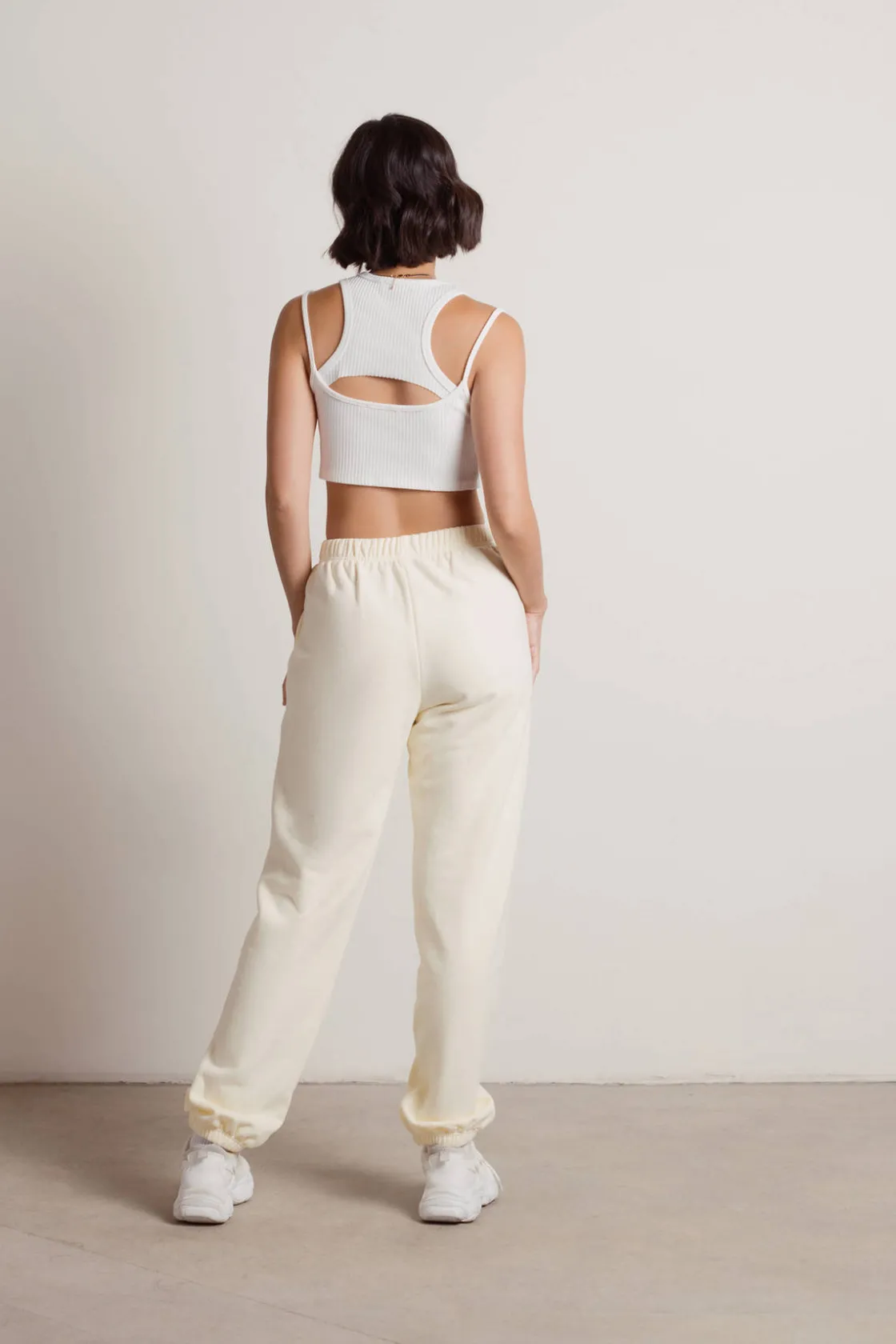 Tobi Homebody Stretchy Sweatpants - Green