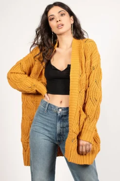 Tobi Hometown Girl Chunky Knit Cardigan -