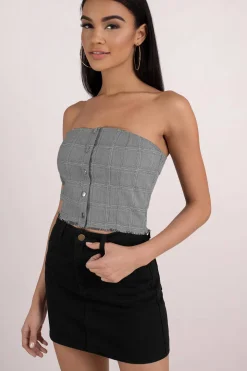 Tobi Honey Punch No Straps Attached Tube Top -