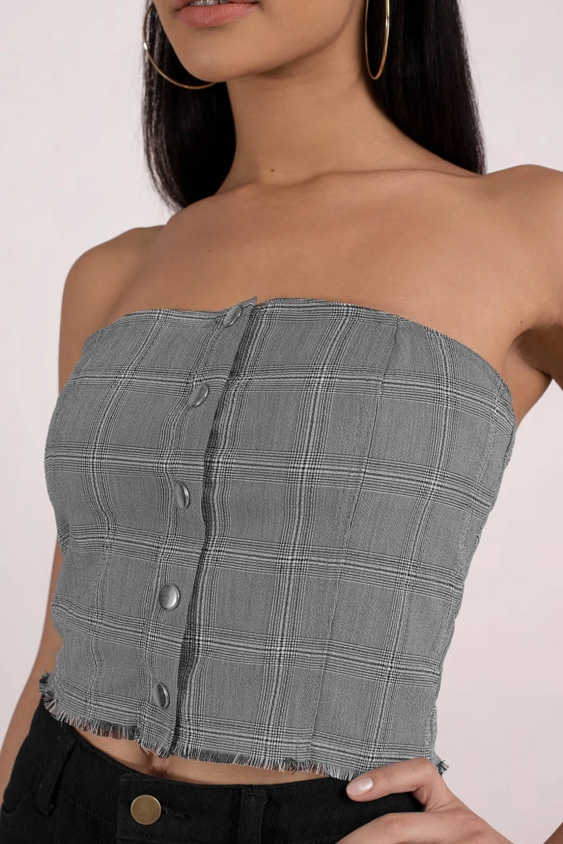 Tobi Honey Punch No Straps Attached Tube Top -