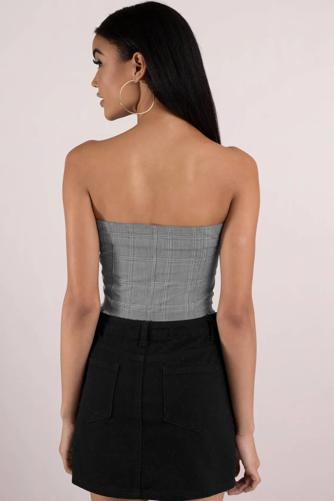 Tobi Honey Punch No Straps Attached Tube Top -