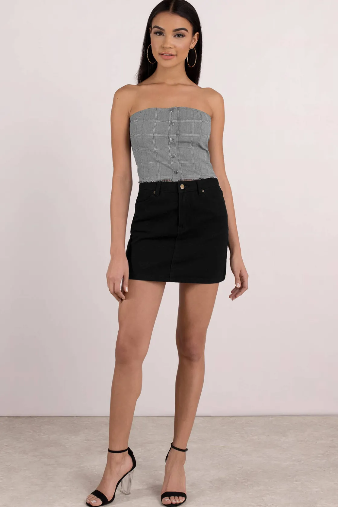 Tobi Honey Punch No Straps Attached Tube Top -