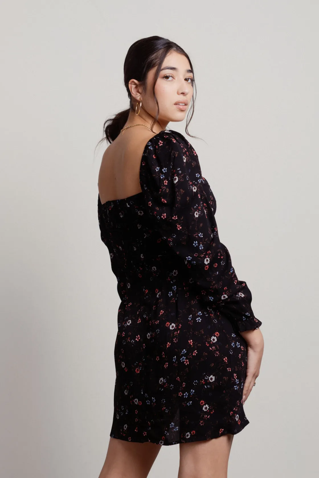 Tobi How Graceful Floral Bustier Mini Dress -