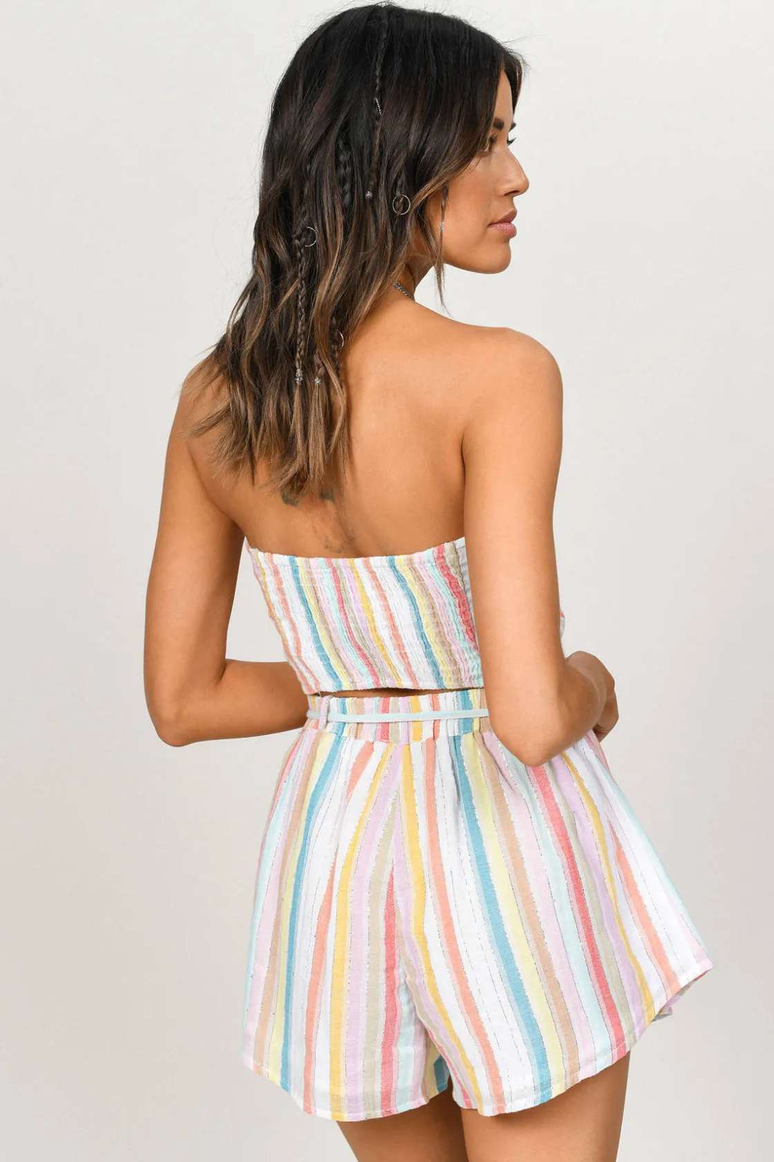 Tobi I Want It Stripe Shorts -