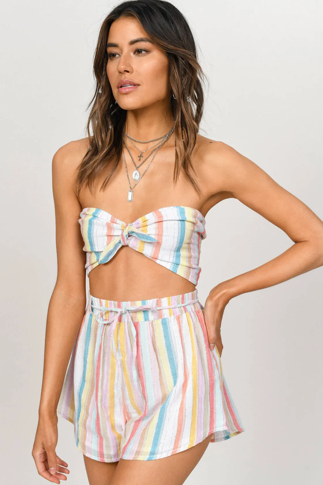 Tobi I Want It Stripe Shorts -