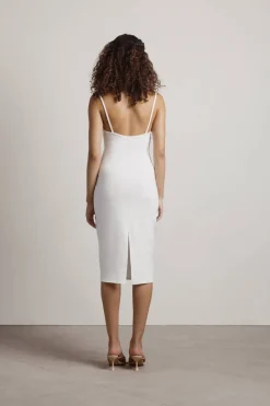 Tobi Iconic Sweetheart Back Slit Midi Dress -
