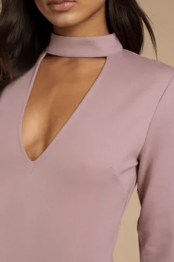 Tobi Ignite Choker Bodycon Mini Dress -