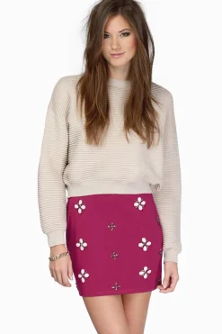 Tobi Illuminate The Sky Floral Mini Skirt -