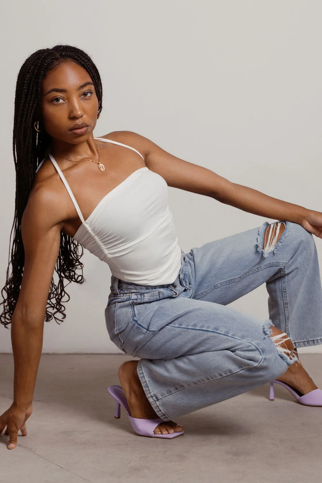 Tobi Imprecise Crop Top -