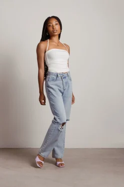 Tobi Imprecise Crop Top -
