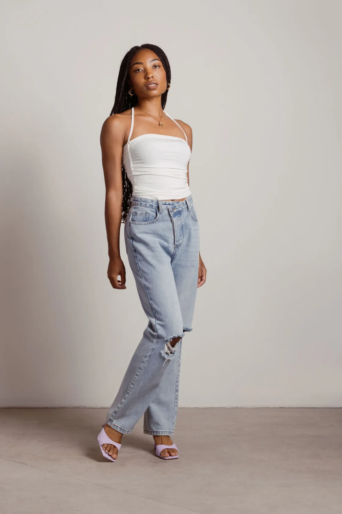 Tobi Imprecise Crop Top -