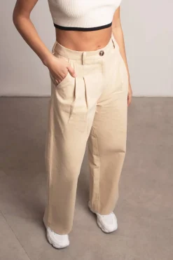 Tobi In My Eyes Wide Leg Pants - Beige