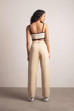 Tobi In My Eyes Wide Leg Pants - Beige