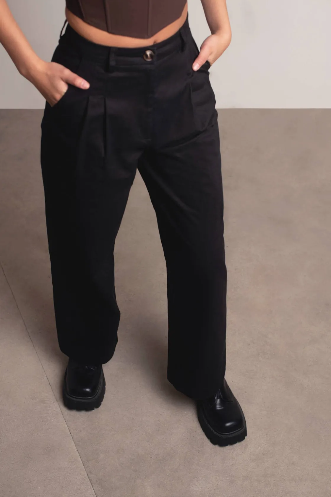 Tobi In My Eyes Wide Leg Pants - Beige