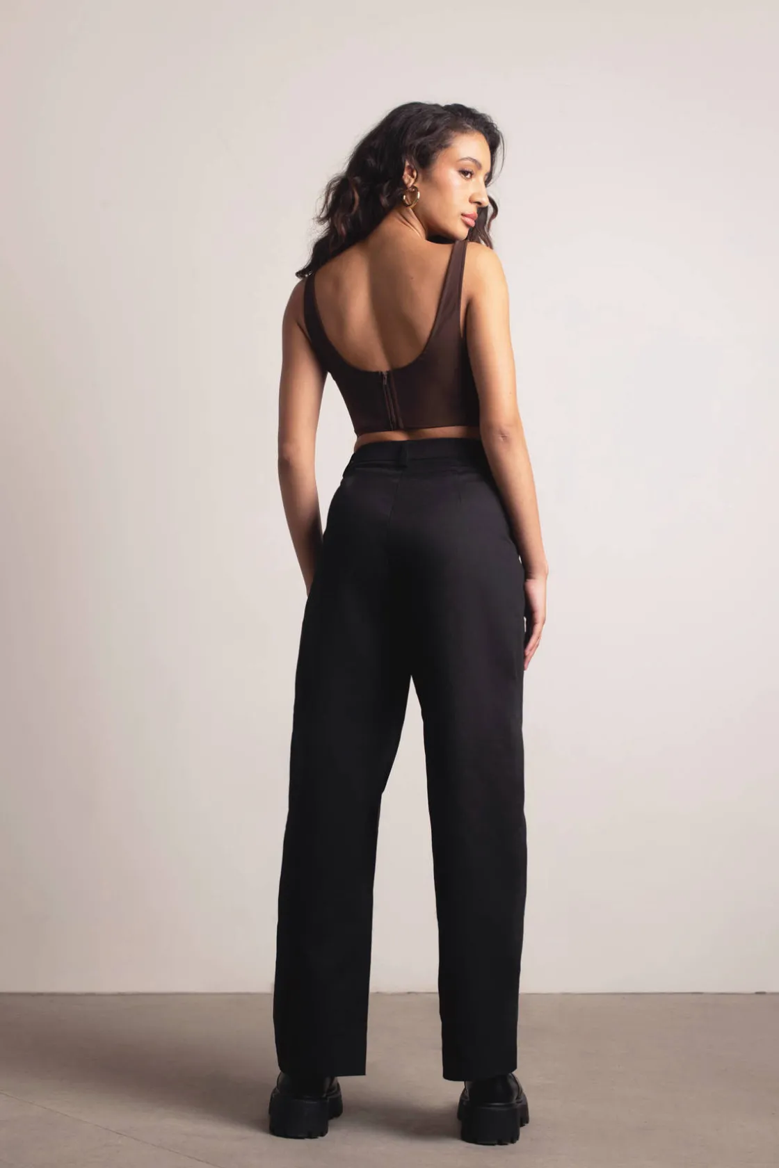 Tobi In My Eyes Wide Leg Pants - Beige