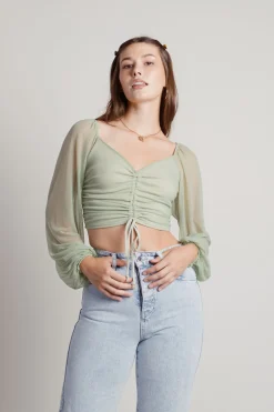 Tobi In The Abyss Crop Top - Green