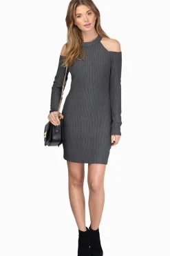 Tobi In The Knit Of Time Cutout Bodycon Mini Dress -