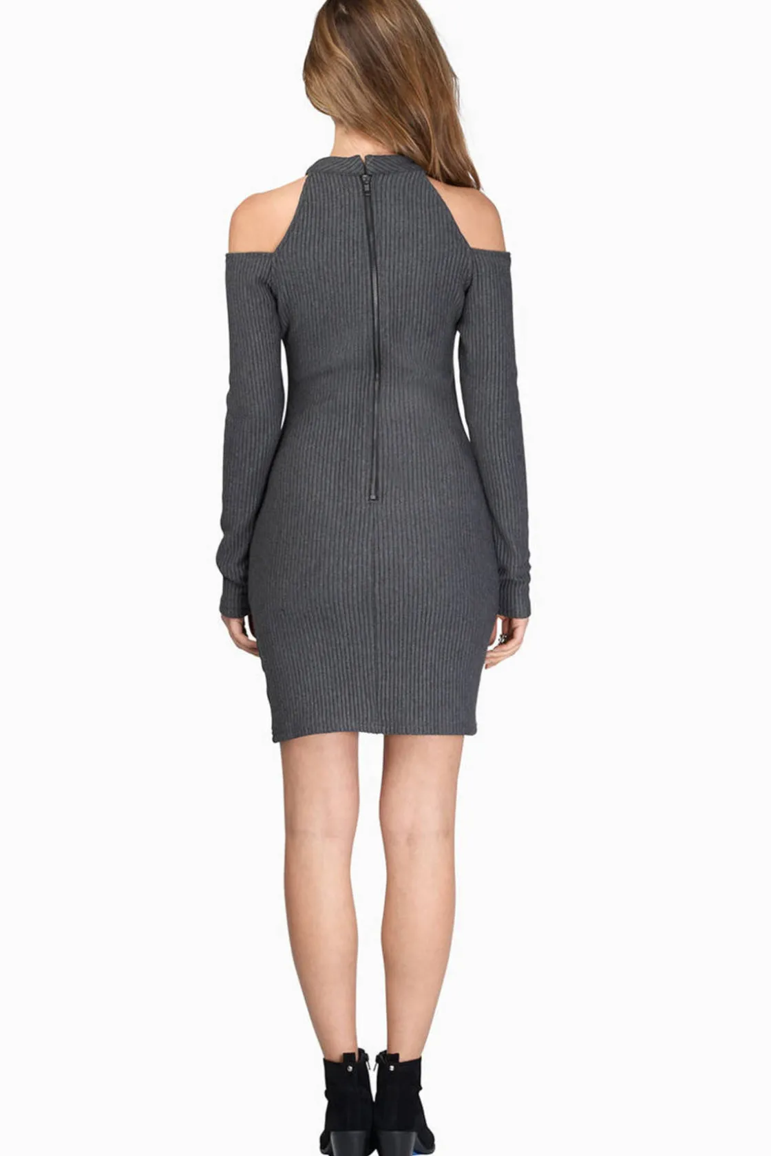 Tobi In The Knit Of Time Cutout Bodycon Mini Dress -